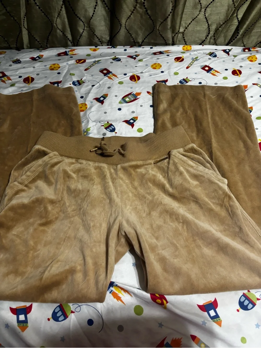 Michael Kors cream Wide-Leg Drawstring Lounge Pants